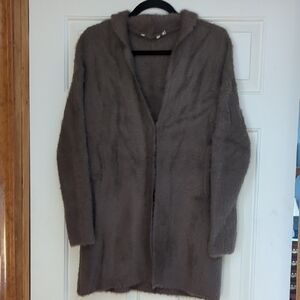 Cozy Taupe Women's Sweater Jacket by Coldwater Creek